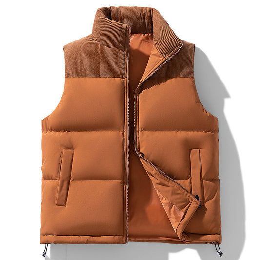 New Men's Blocked Vest For Autumn And Winter