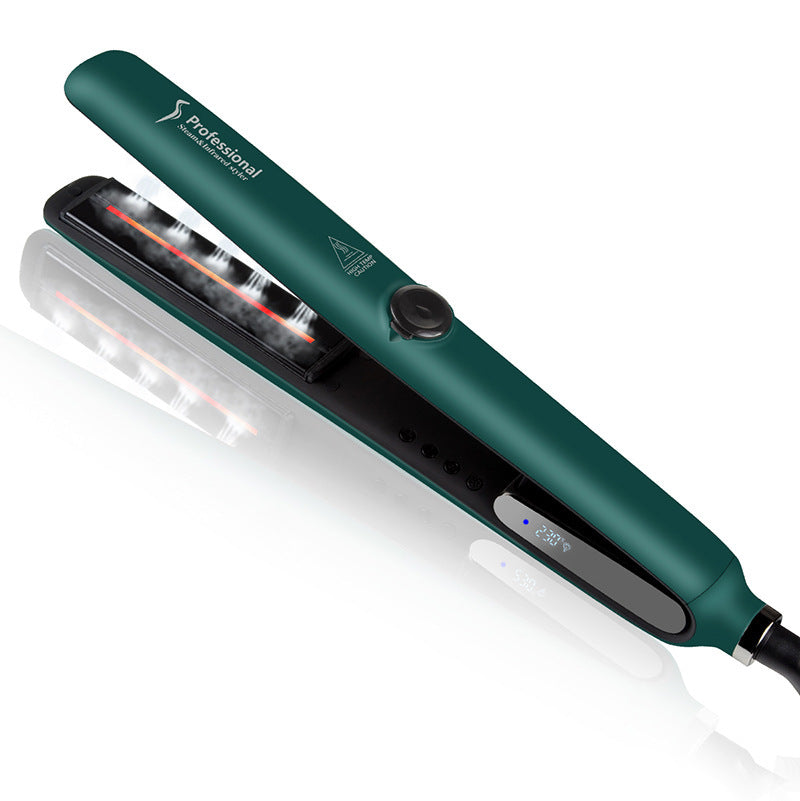 New Infrared Steam Hair Straightener & Curler with Spray Technology