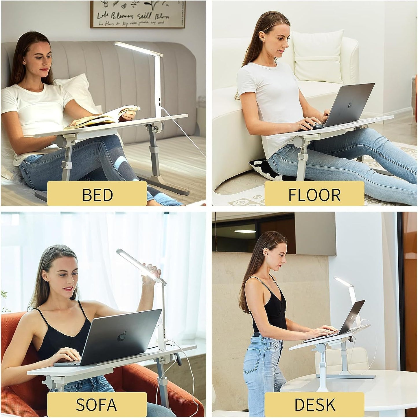 Ultimate Comfort Anywhere: Portable Adjustable Folding Table for Your Laptop | USA version