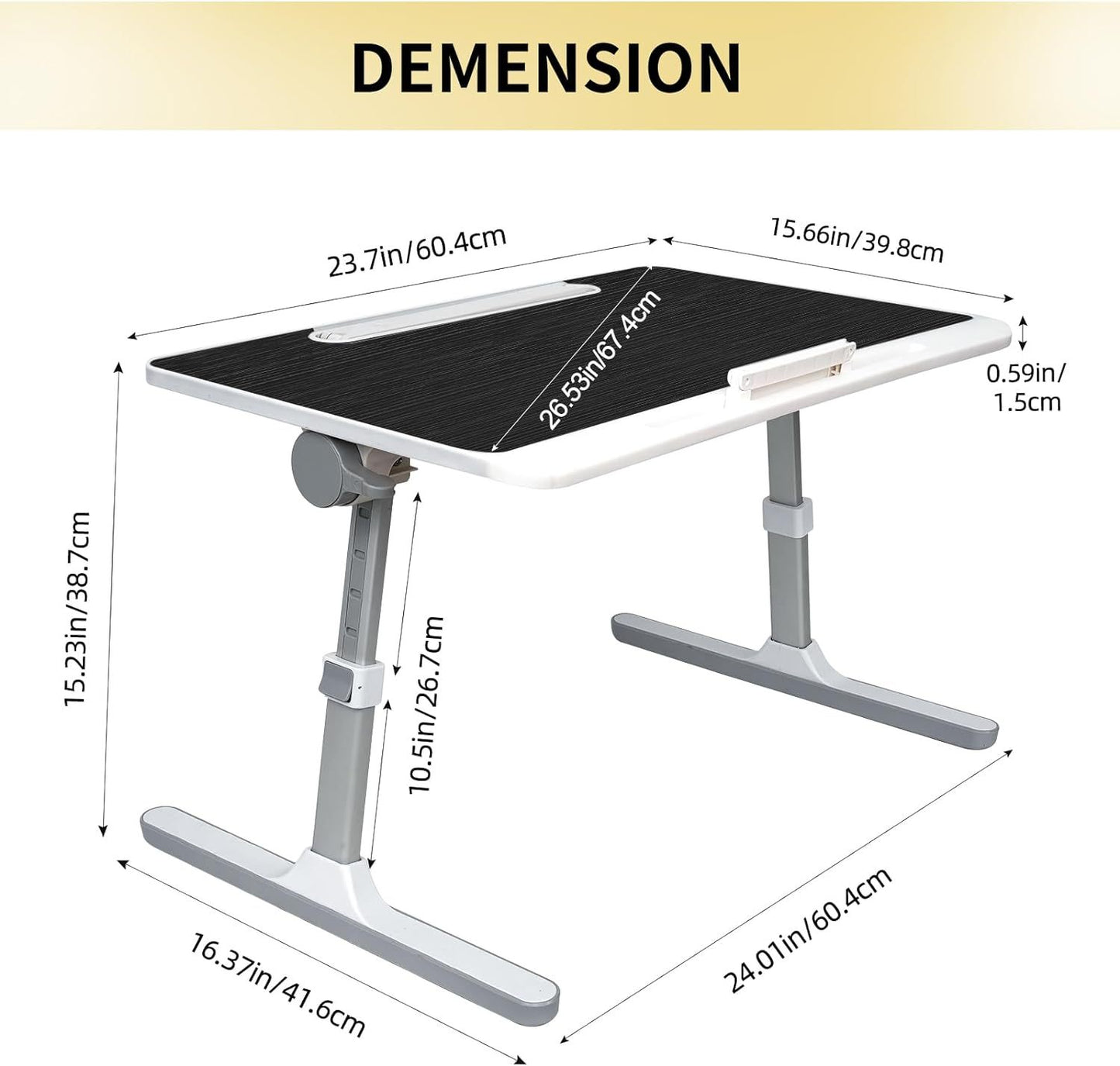 Ultimate Comfort Anywhere: Portable Adjustable Folding Table for Your Laptop | USA version