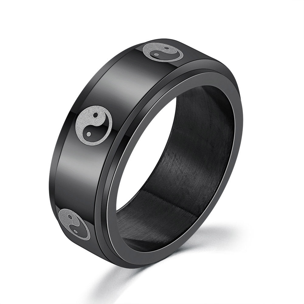 Titanium Steel Hip Hop Ring