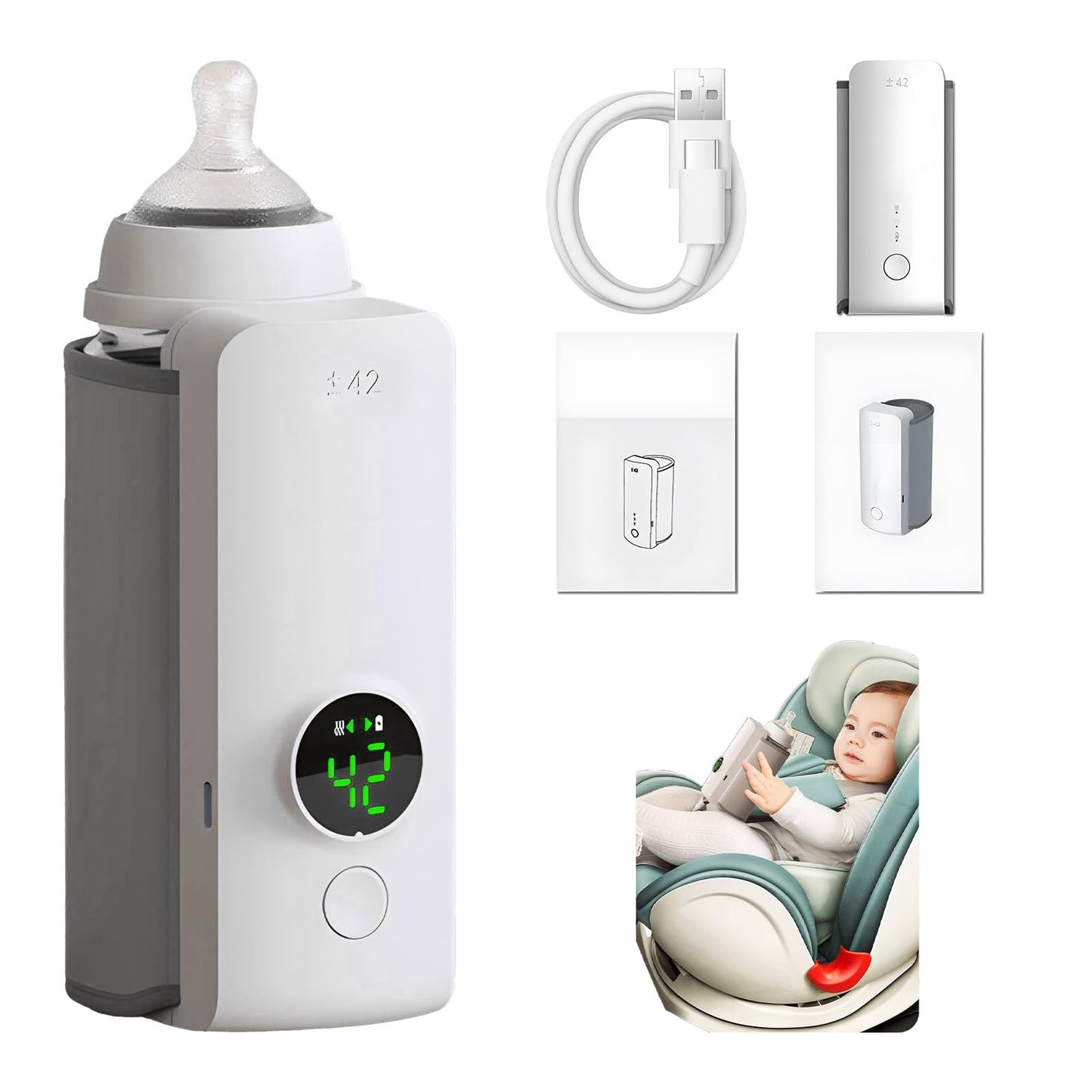 Inovative Portable Wireless Baby Bottle Warmer