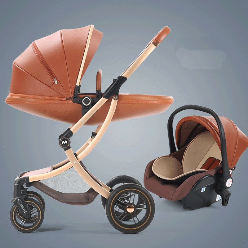 Timeless Elegance: Old Money Vintage-Style Luxury Baby Stroller and Car Seat Set