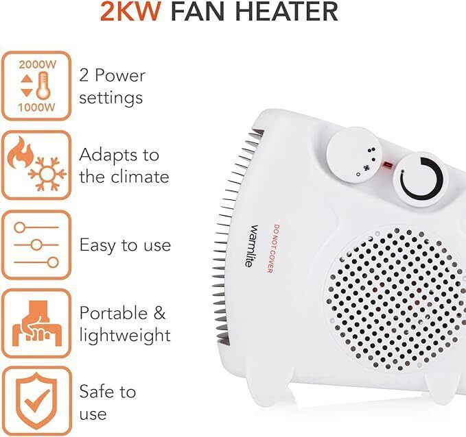 Electric Double Quick Heater with 3 Levels