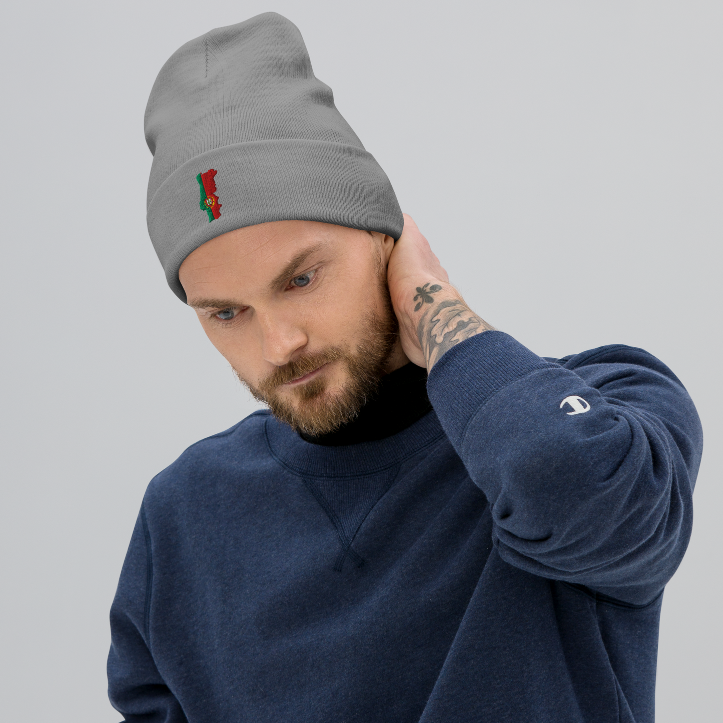 Portugal-Themed Embroidered Beanie